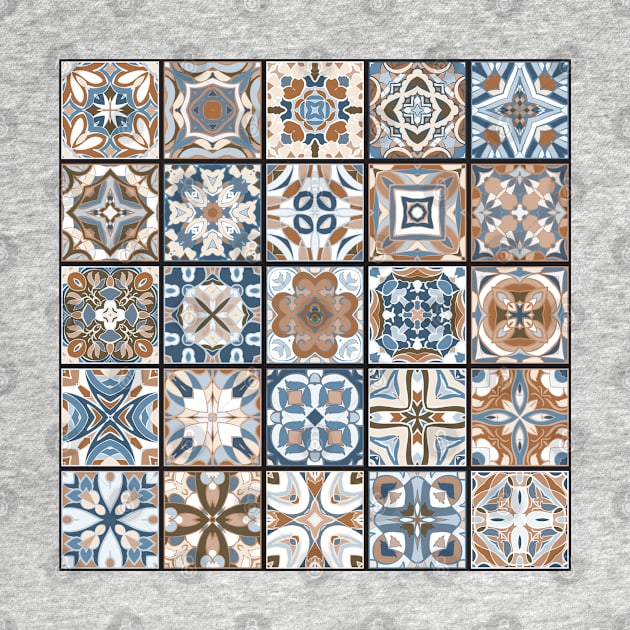 Mosaic tile tribal pattern by IrinaGuArt